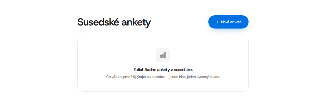 Zoznam ankiet.